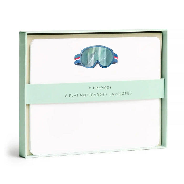 Ski Goggles Flat Notes | Boxed Notecards Stationery