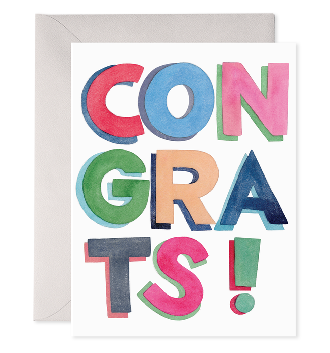 Colorful Congrats | Congratulation Greeting Cards