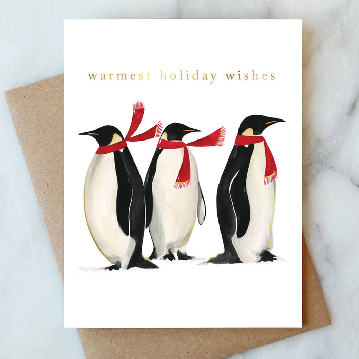 Penguins Holiday Greeting Card