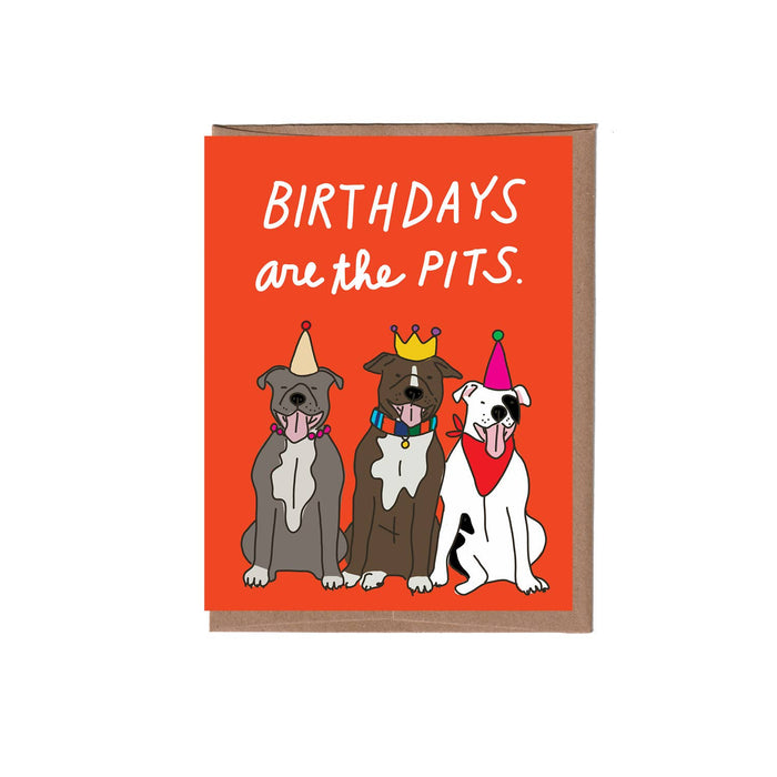 Pits Birthday Greeting Card