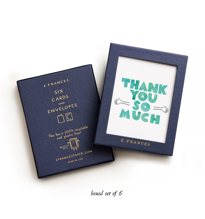 Thank You Hug Greeting Card, Box of 6