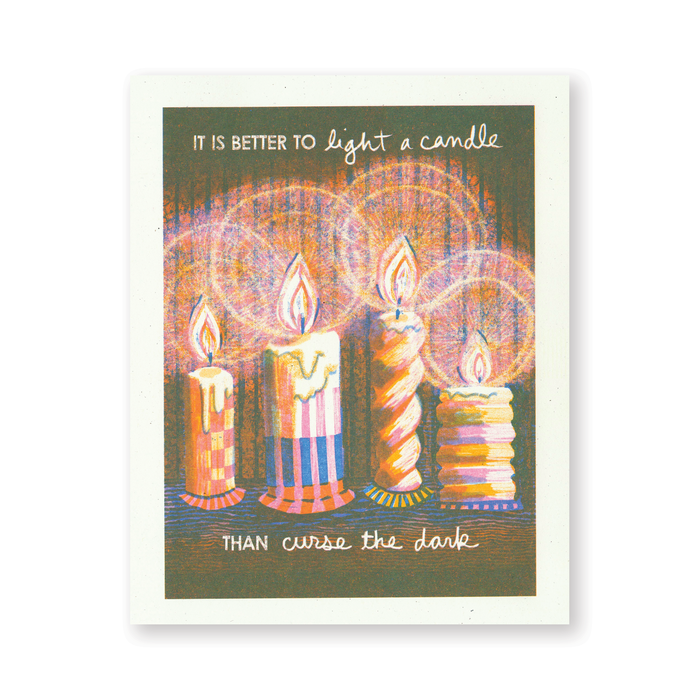 Better to Light a Candle Art Print