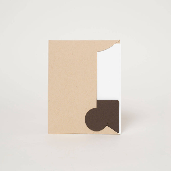 Peace, Please Dove Holiday Letterpress Greeting Card by Egg Press: Plastic sleeve