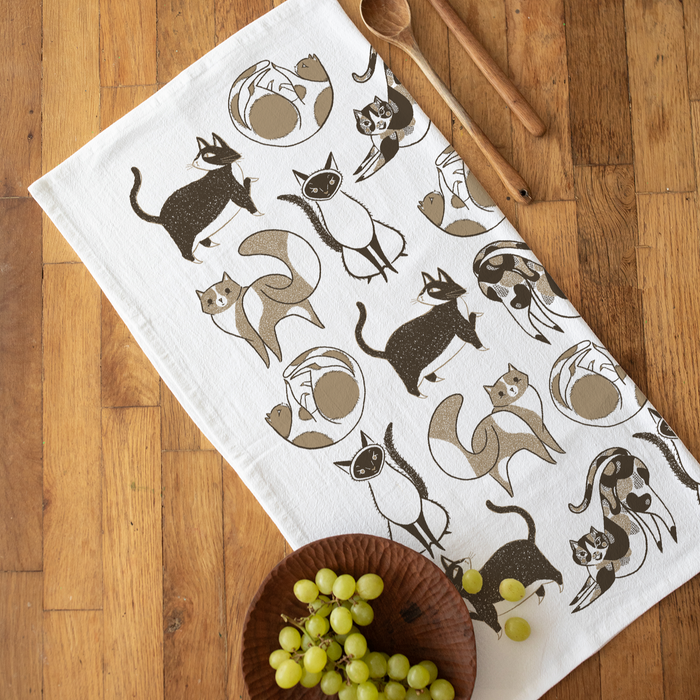 Cat Tea Towel