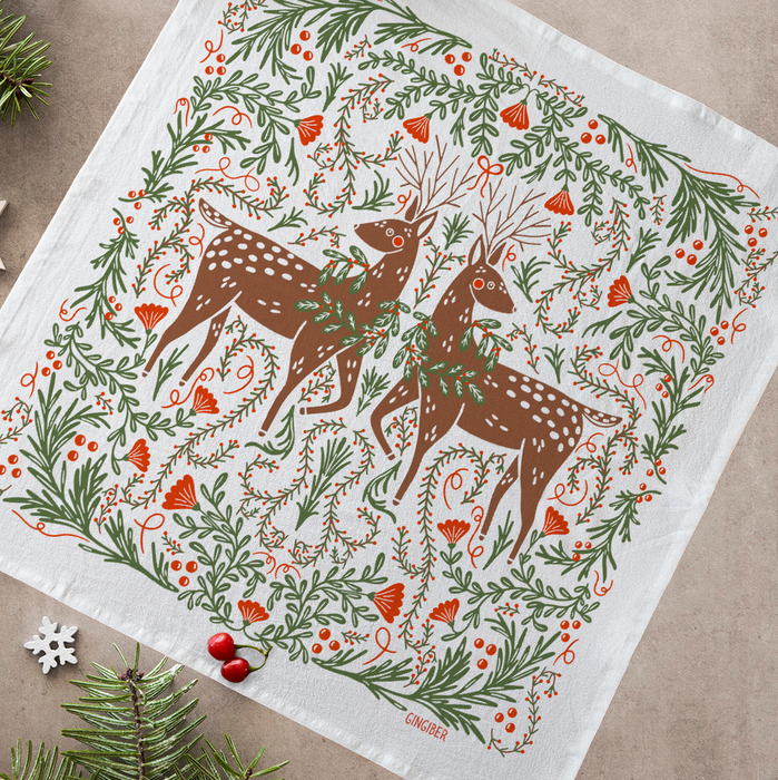 Dear Deer Tea Towel