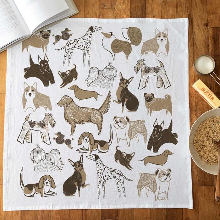 Dog Tea Towel