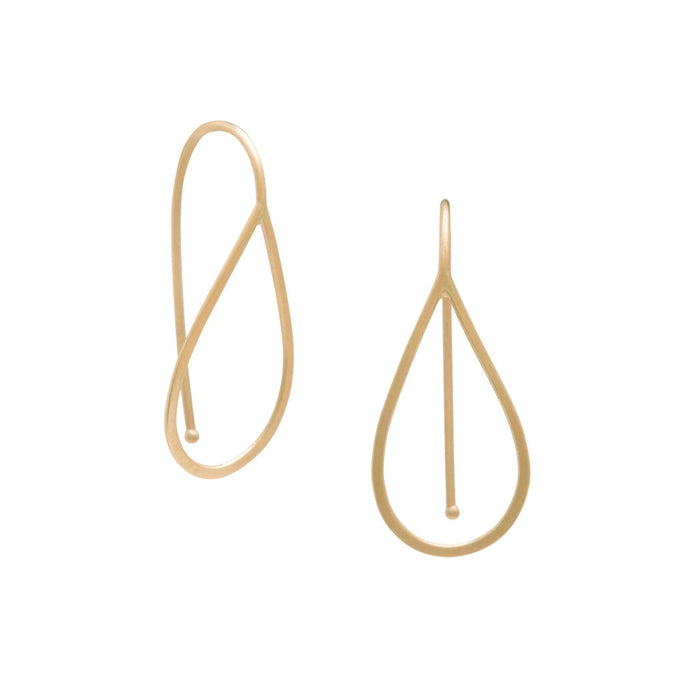 Teardrop Outline Earrings