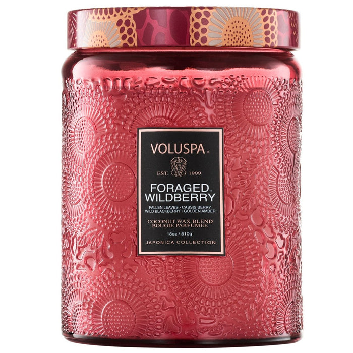 Japonica Large Jar Candle, Foraged Wildberry