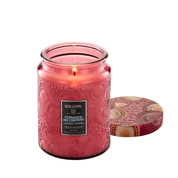 Japonica Large Jar Candle, Foraged Wildberry