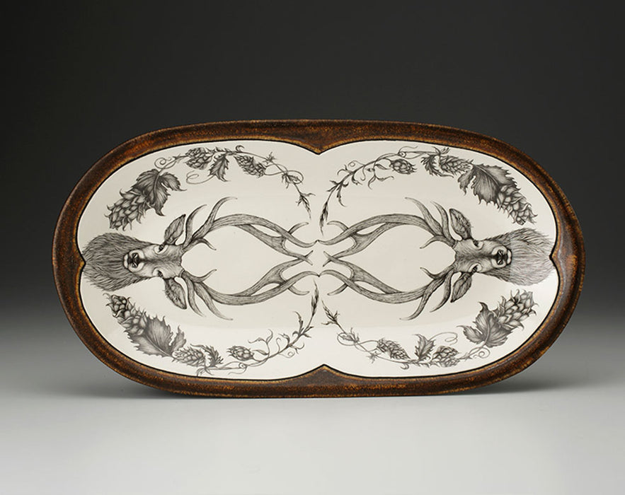 Red Stag Rectangular Serving Dish