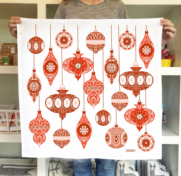 Ornaments Tea Towel