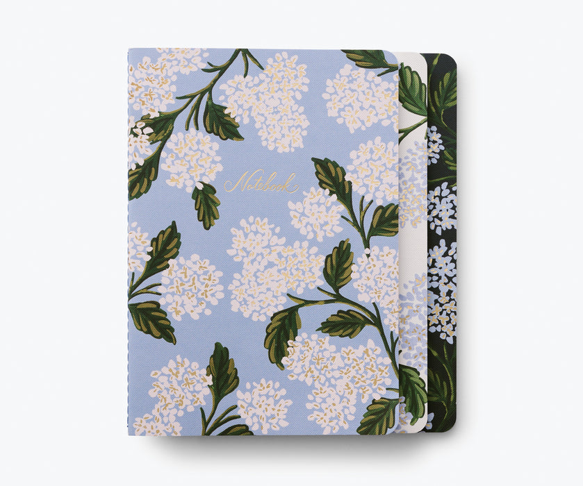 Hydrangea Notebooks, Set of 3