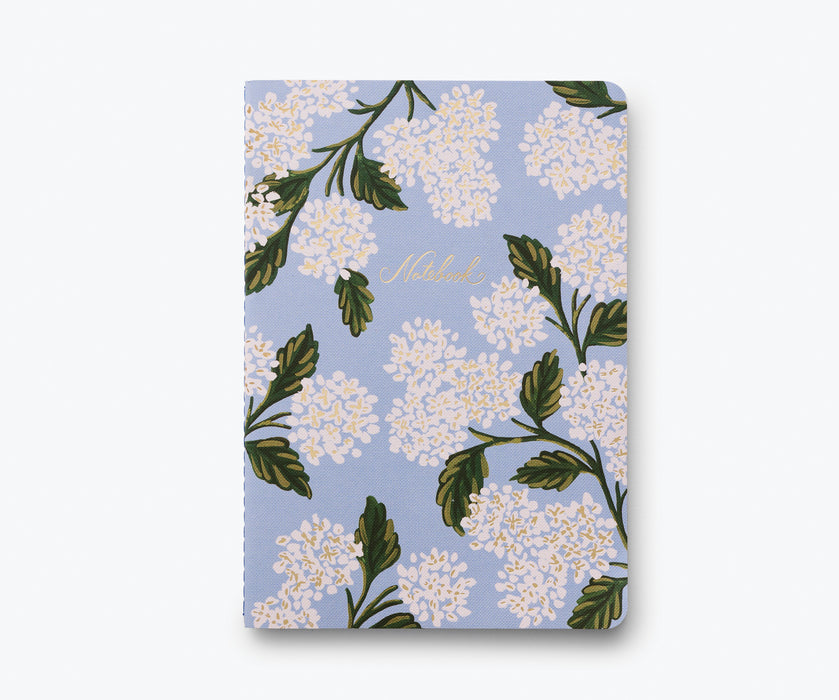 Hydrangea Notebooks, Set of 3