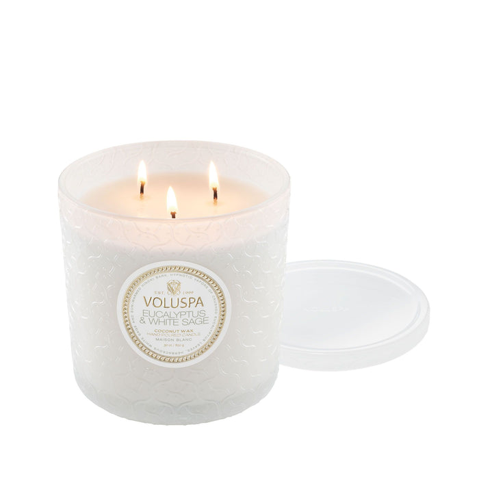 Eucalyptus + White Sage, Luxe Boxed Candle