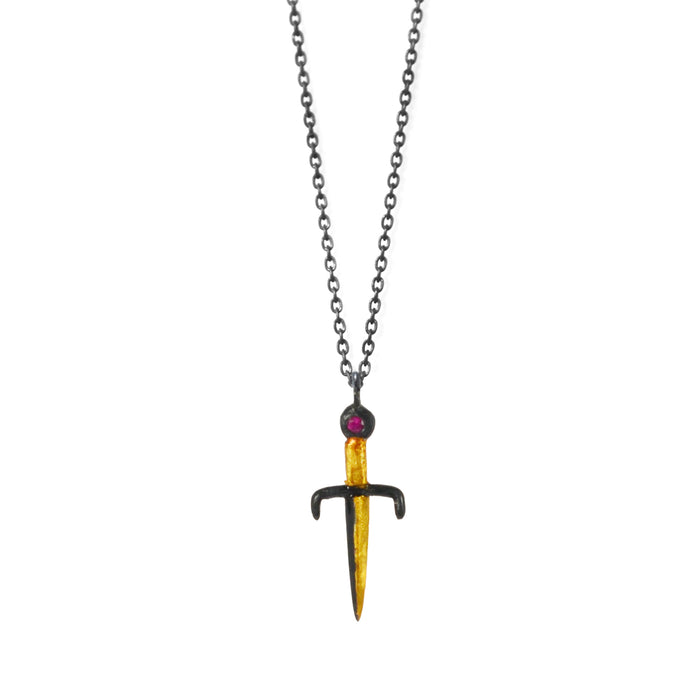 Tiny Dagger Necklace