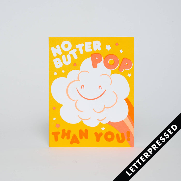 No Better Pop Letterpress Greeting Card by Hello!Lucky: Paper tab