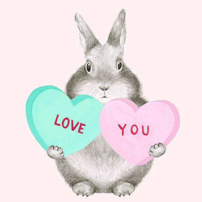 Bunny with Sweethearts