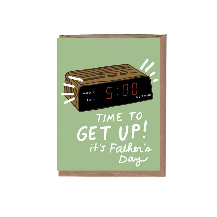 Alarm Clock Father's Day Card