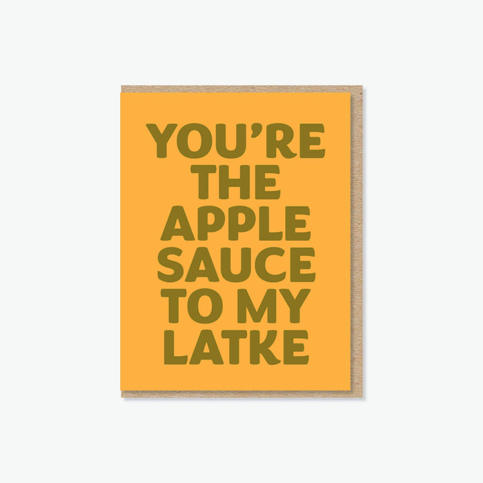 Applesauce + Latke Hanukkah Card