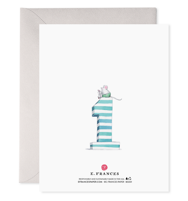 1st Bday Card | Kids Birthday Greeting Card: 4.25 X 5.5 INCHES