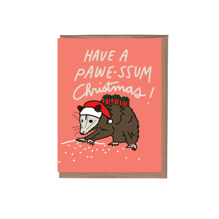 Possum Christmas Greeting Card - Box of 8