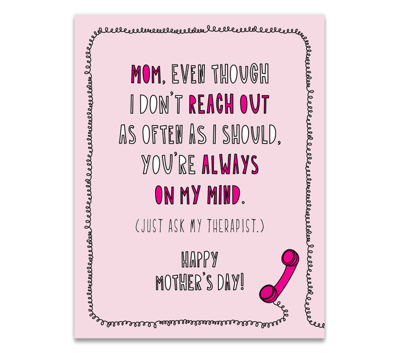 642 - Mom On My Mind - A2 card