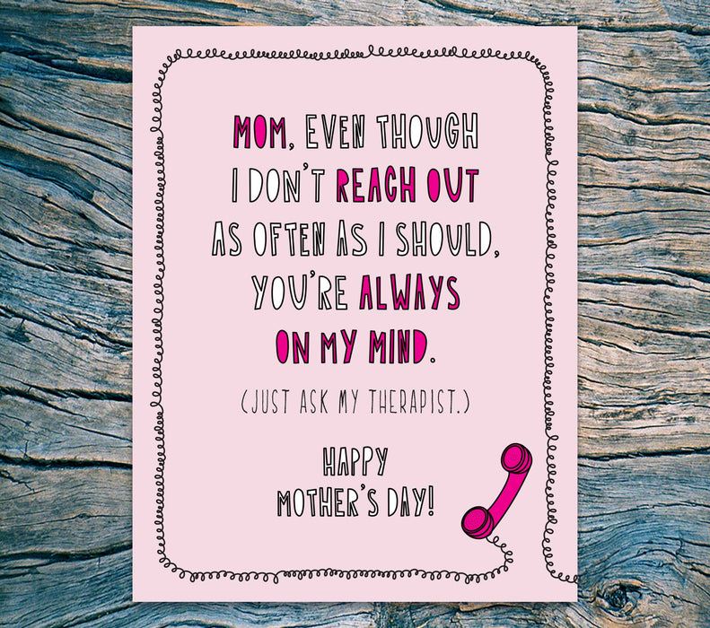 642 - Mom On My Mind - A2 card