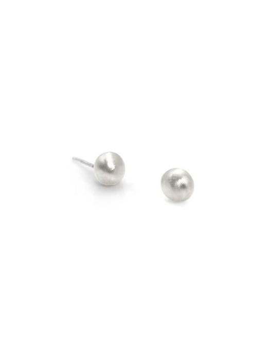 Ball Post Earrings: Vermeil