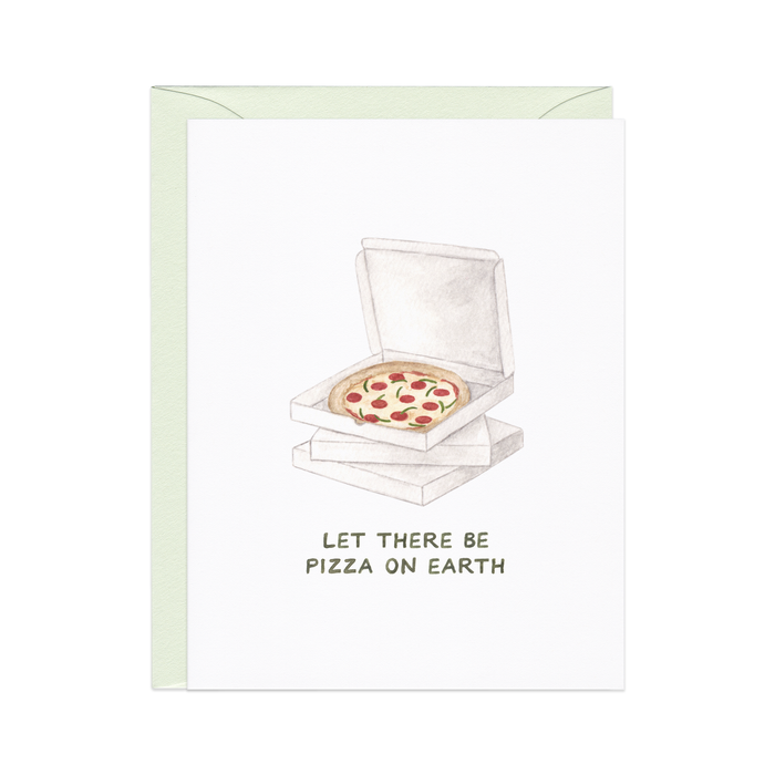 Pizza on Earth Holiday Card