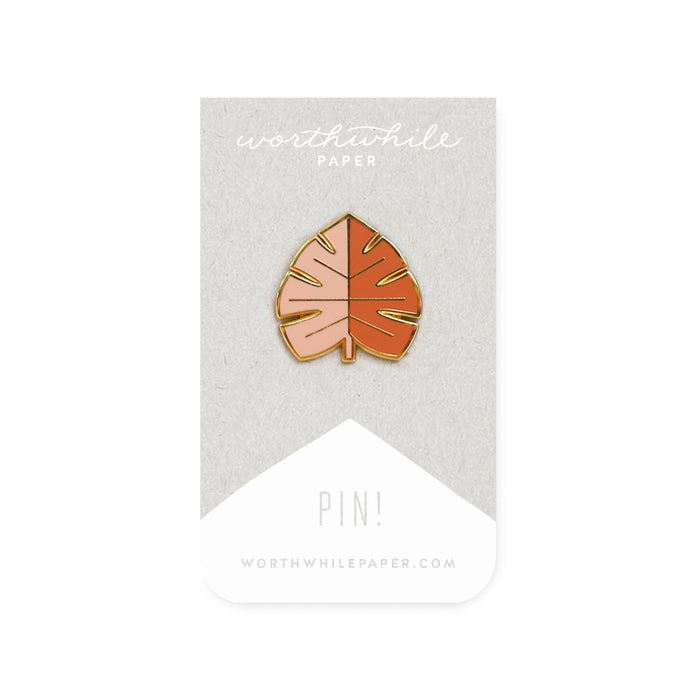 Monstera Leaf Enamel Pin