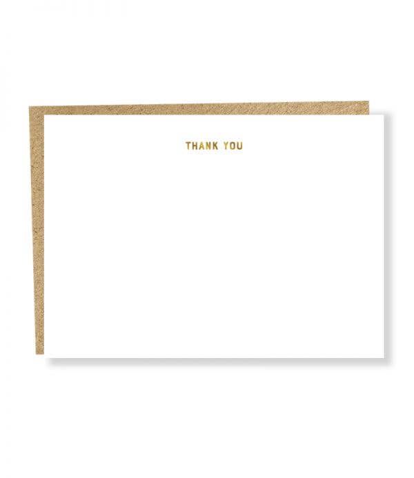 #050B Thank You Flat Card - Box Set of 8