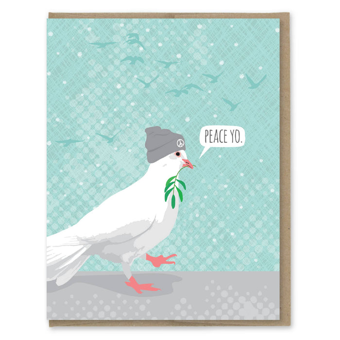 Peace Yo Dove Holiday Card