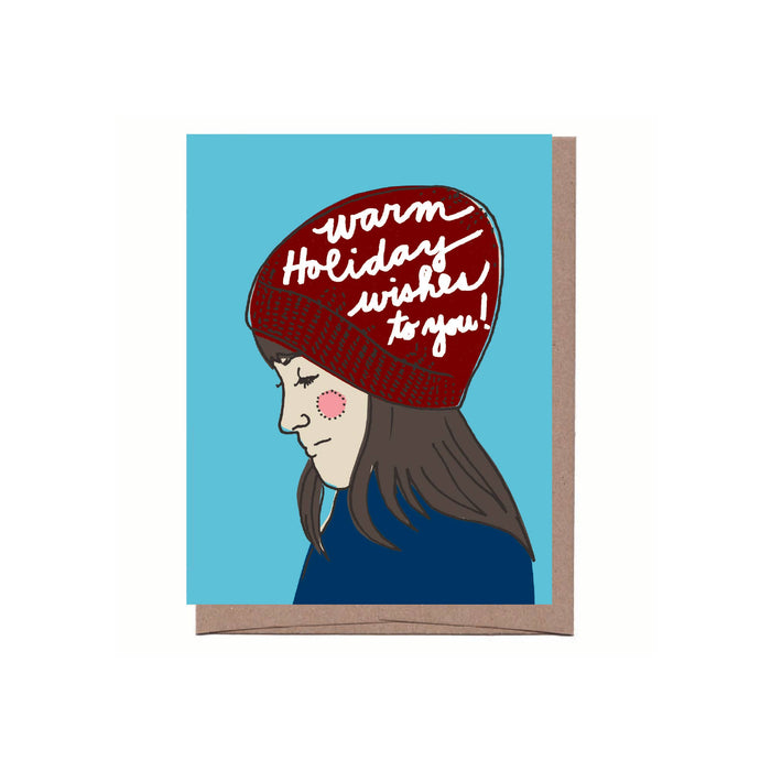 Girl in Hat Holiday Card