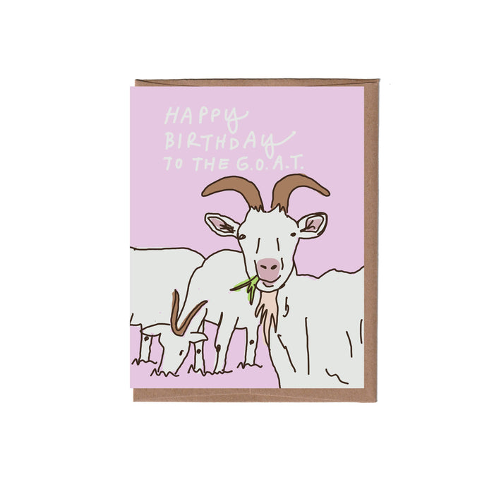 G.O.A.T. Birthday Greeting Card