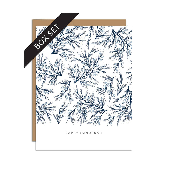 Winter Branches Hanukkah Card, set of 8