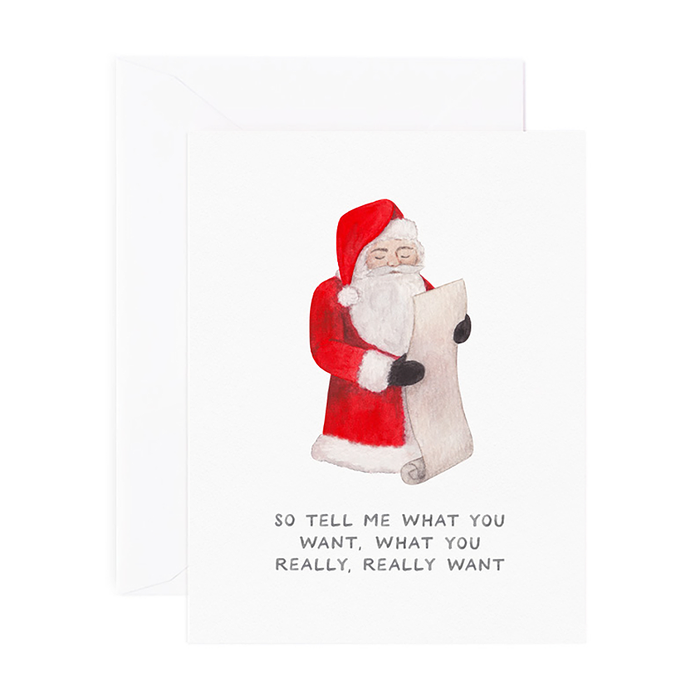 Spice Girls Santa Holiday Card