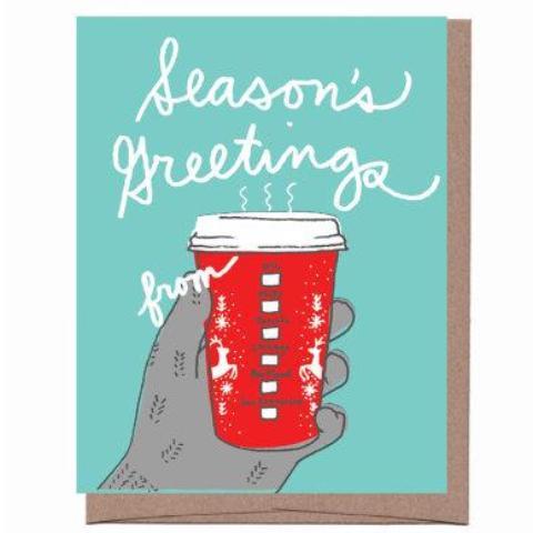 Coffee Cup Holiday Card - Box of 8