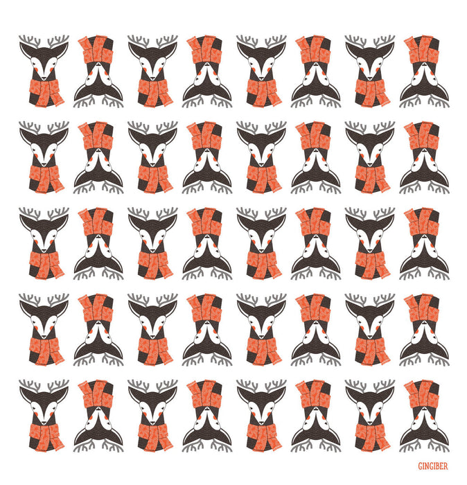 Reindeer Tea Towel