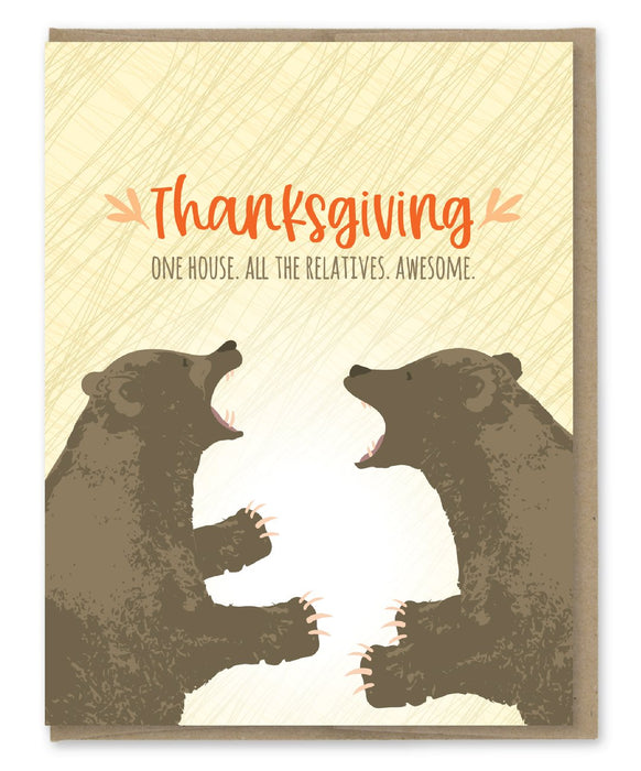 All The Relatives Thanksgiving Card