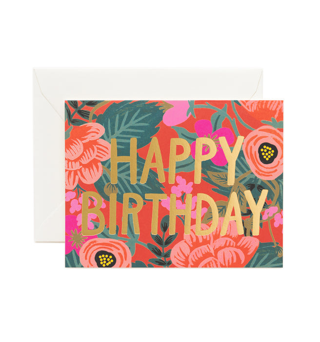 Poppy Birthday Card