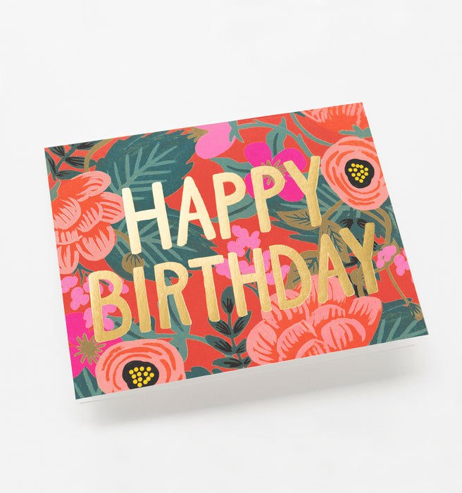 Poppy Birthday Card