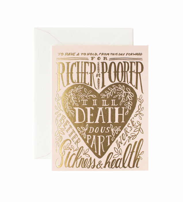 Til Death Do Us Part Wedding Card