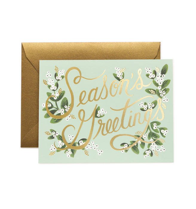 Mistletoe Season's Greetings, Box of 8