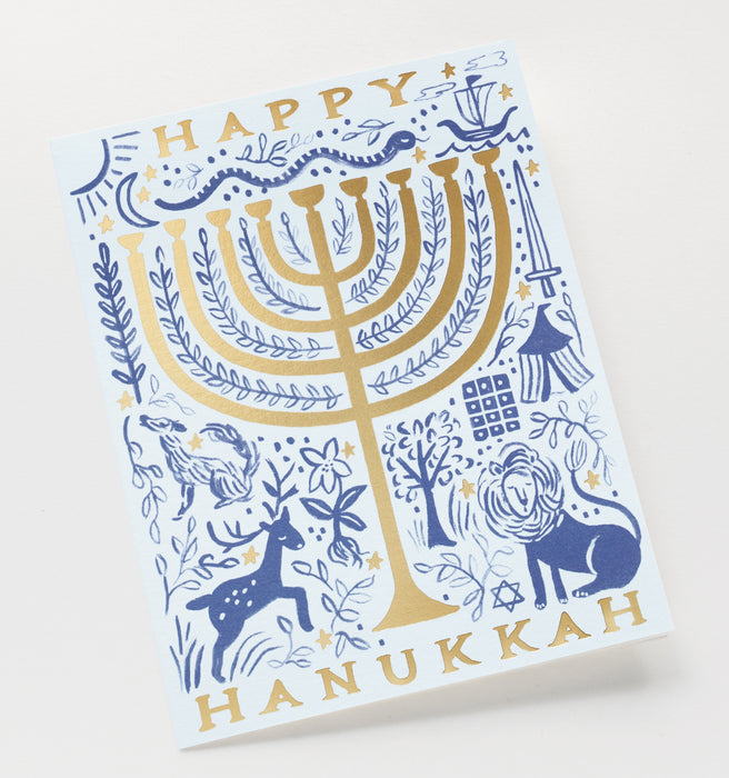 Twelve Tribes Hanukkah Card, Box of 8