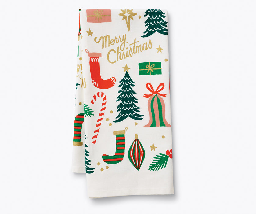 Deck the Halls Tea Towel