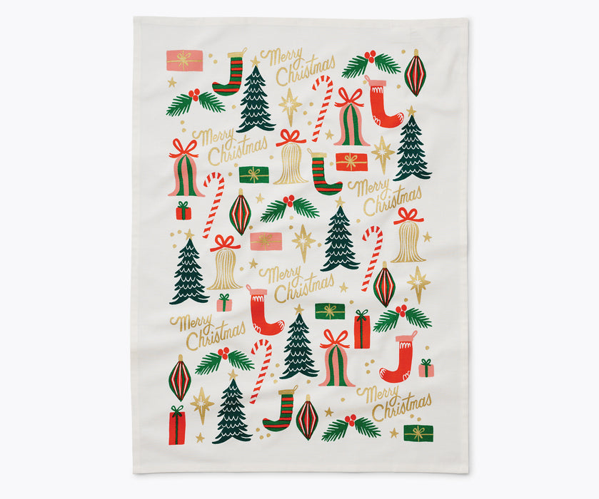 Deck the Halls Tea Towel