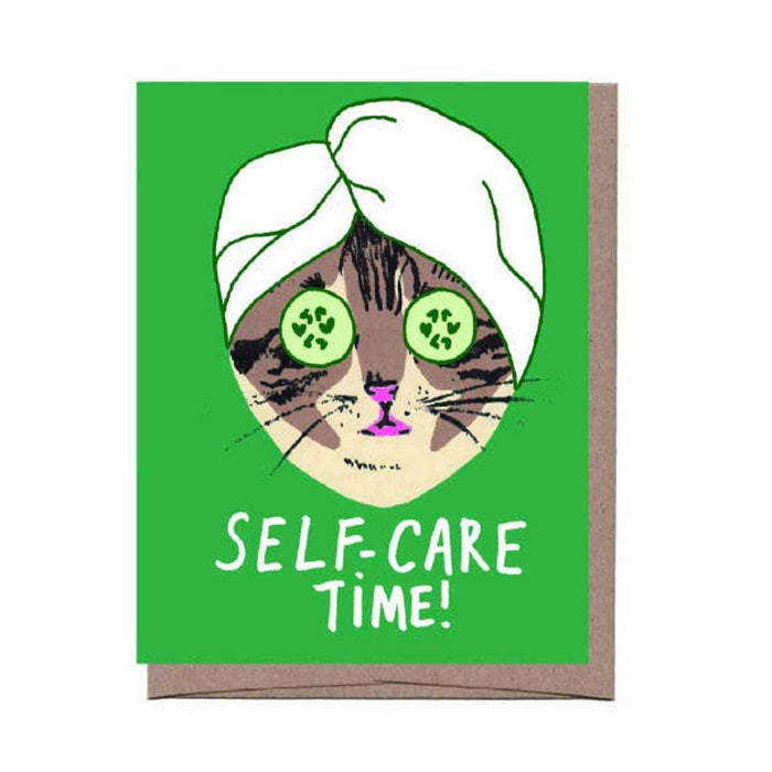 Self Care Cat Card