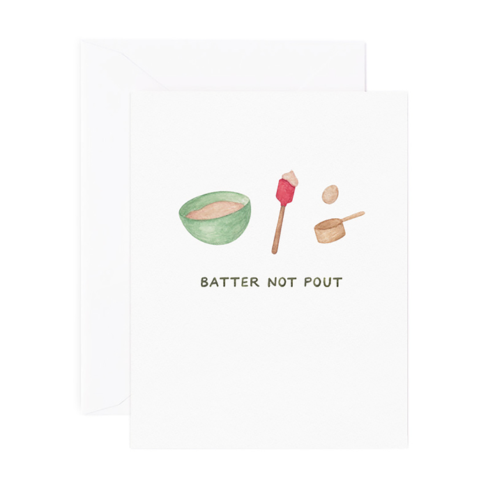 Batter Not Pout Card