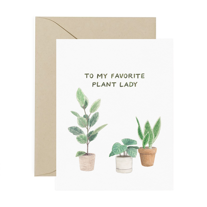 Plant Lady Friendship Card