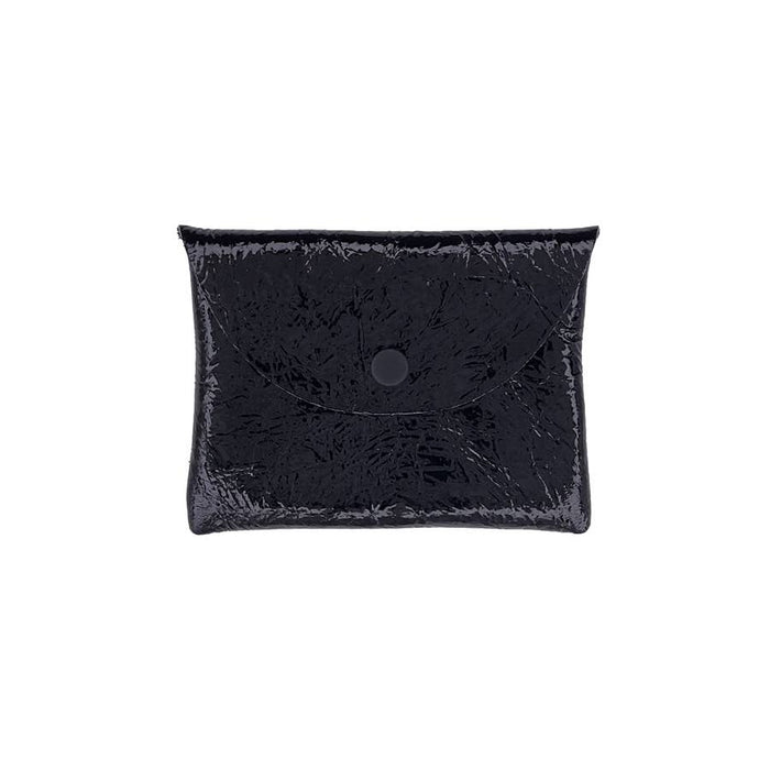 Lili Snap Pouch: Foil Black